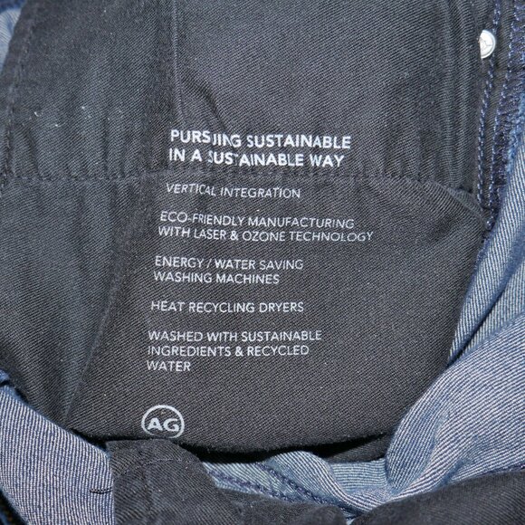 Adriano Goldschmied Men's Size 36x34 Tellis Cloud Soft Slim Fit Jeans Dark Wash - Picture 12 of 13